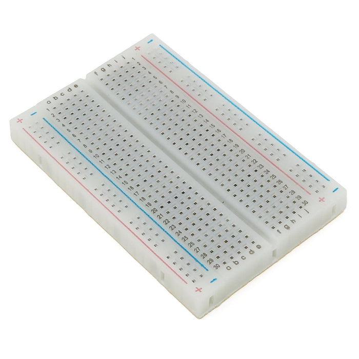 Half-Size Breadboard - White by The Pi Hut - The Pi Hut