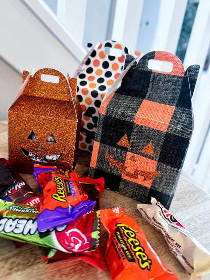 Halloween Treat Boxes 3 Design Cut Files (Downloadable Cut File Designs)