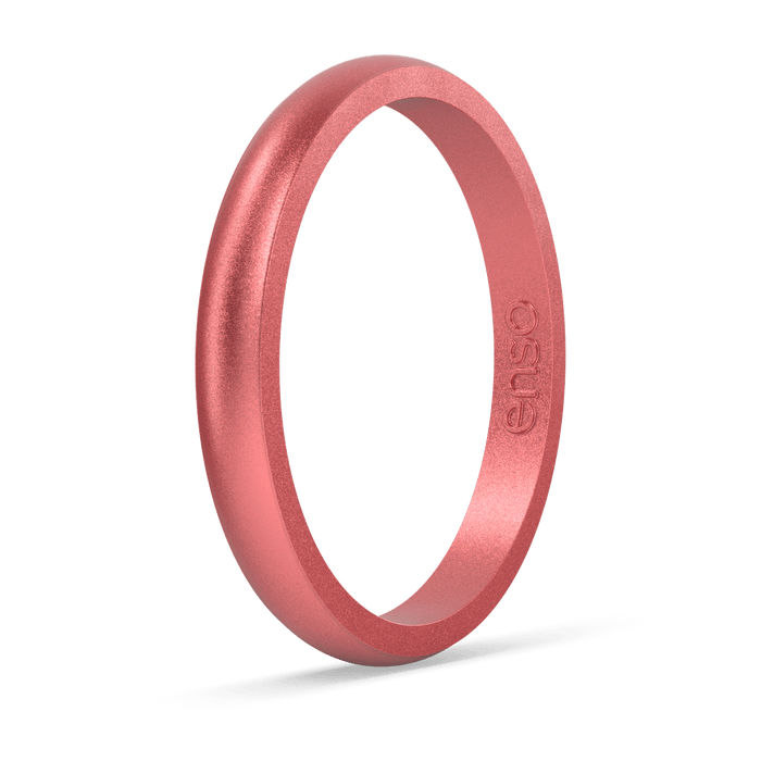 Elements Classic Halo Silicone Ring - Pink Diamond