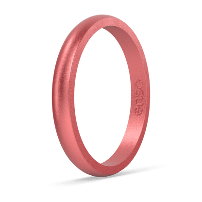 Elements Classic Halo Silicone Ring - Pink Diamond