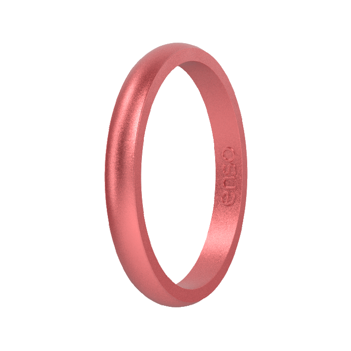 Elements Classic Halo Silicone Ring - Pink Diamond