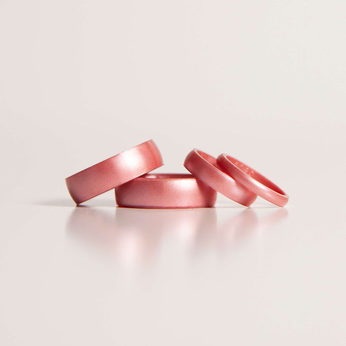 Elements Classic Halo Silicone Ring - Pink Diamond