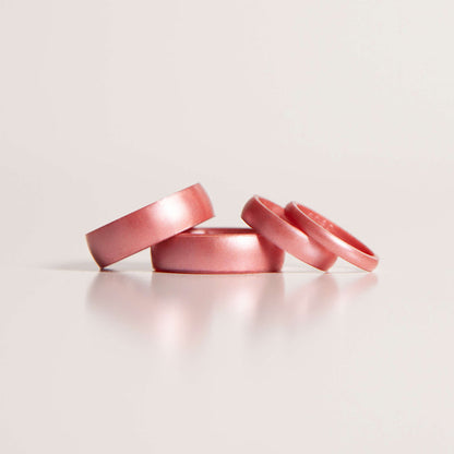 Elements Classic Halo Silicone Ring - Pink Diamond