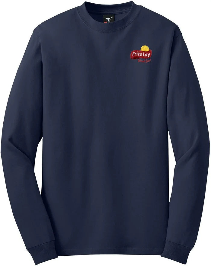 Hanes Beefy-T 100% Cotton Long Sleeve T-Shirt