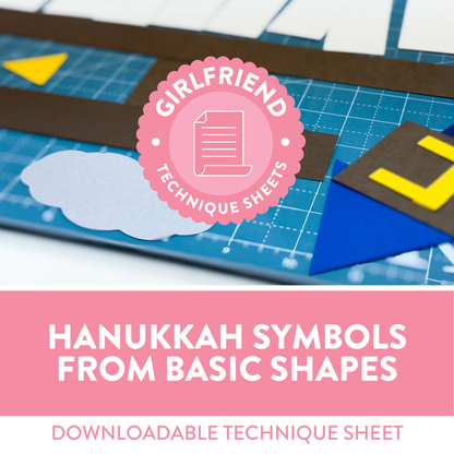 Hanukkah Symbols from Basic Shapes (Downloadable Technique Sheet)