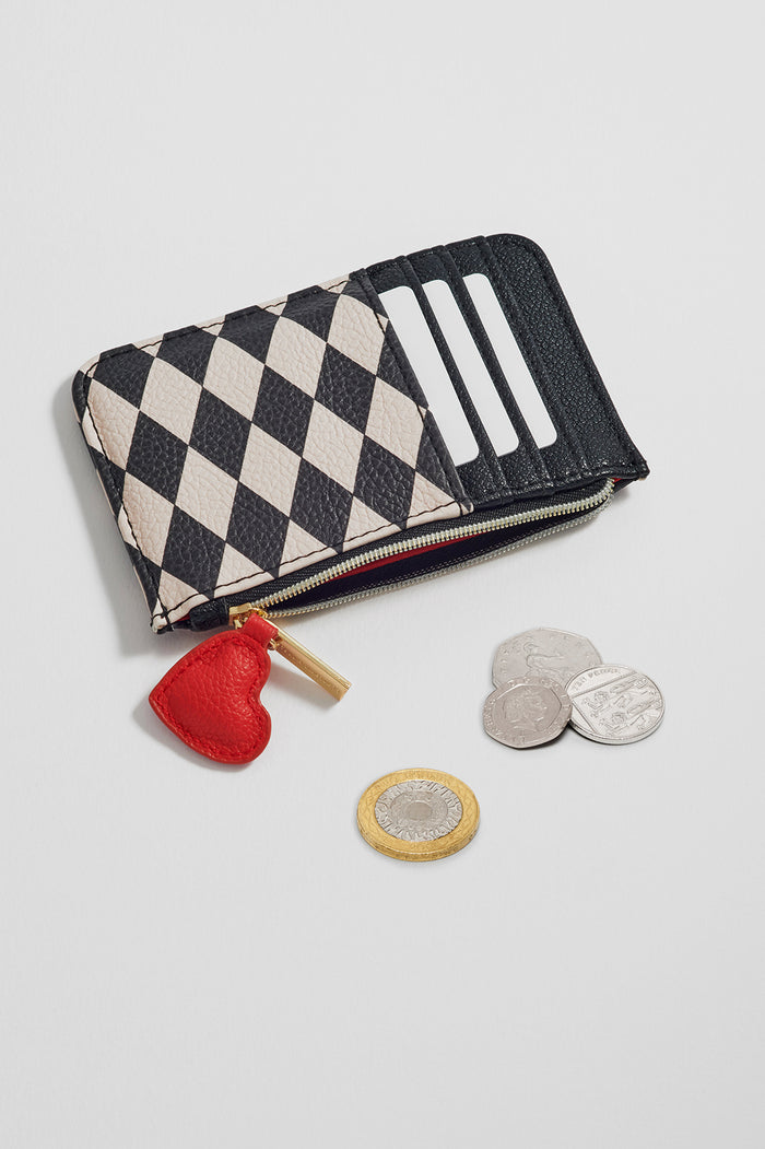 Harlequin Print Card Purse
