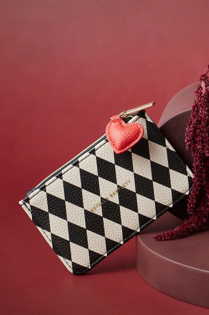 Harlequin Print Card Purse