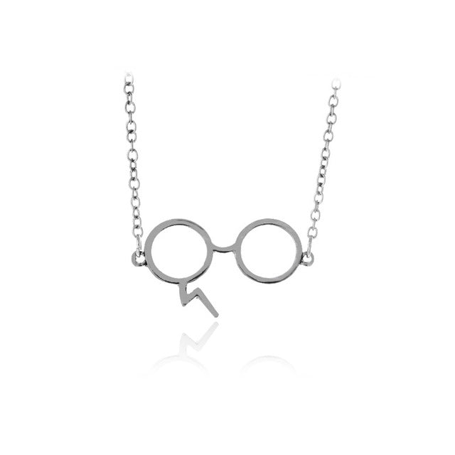 Harry Potter Lightning Scar Glasses Necklaces For Women