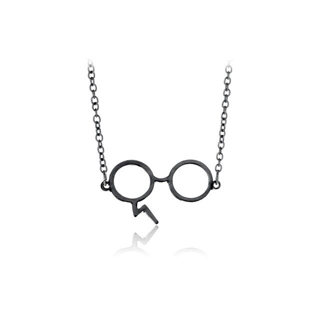 Harry Potter Lightning Scar Glasses Necklaces For Women