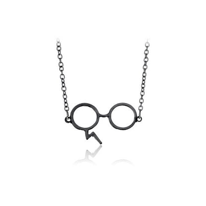 Harry Potter Lightning Scar Glasses Necklaces For Women