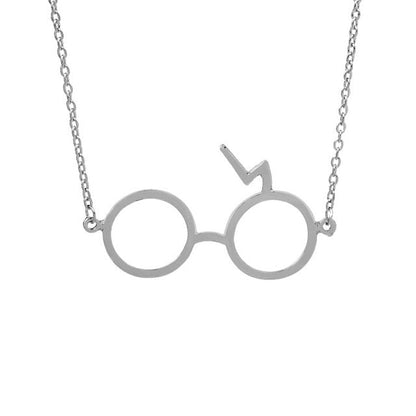 Harry Potter Lightning Scar Glasses Necklaces For Women