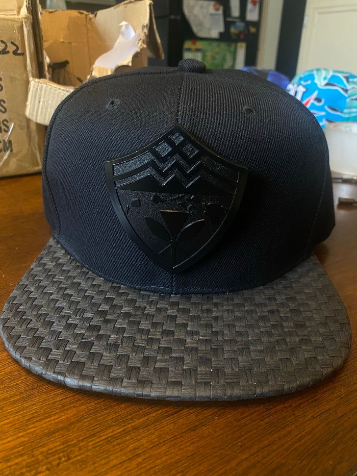Hawaii Steel Black On Black Metal Limited Snapback
