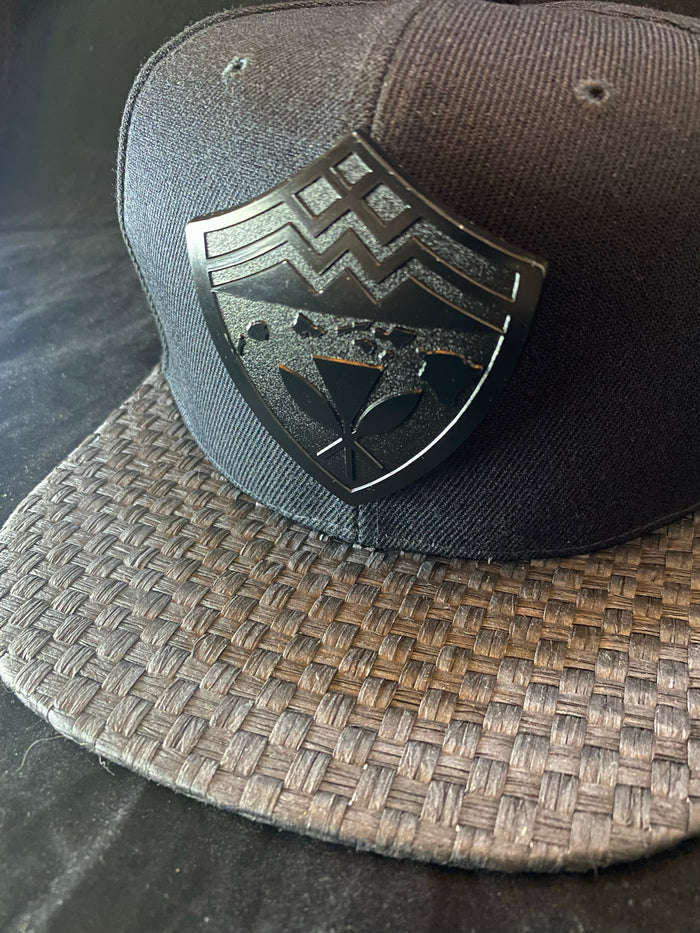 Hawaii Steel Black On Black Metal Limited Snapback