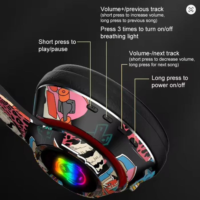 Headphones-Wireless/Graffiti/L750