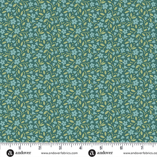 Heartland Hearts and Flowers-Dark Teal