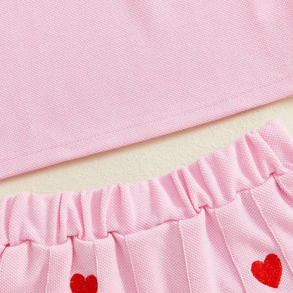 HEARTS Pleated Skirt Outfit