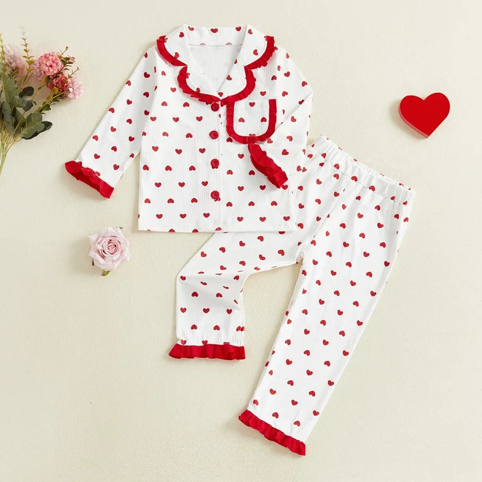 HEARTS Red Hem Pyjamas