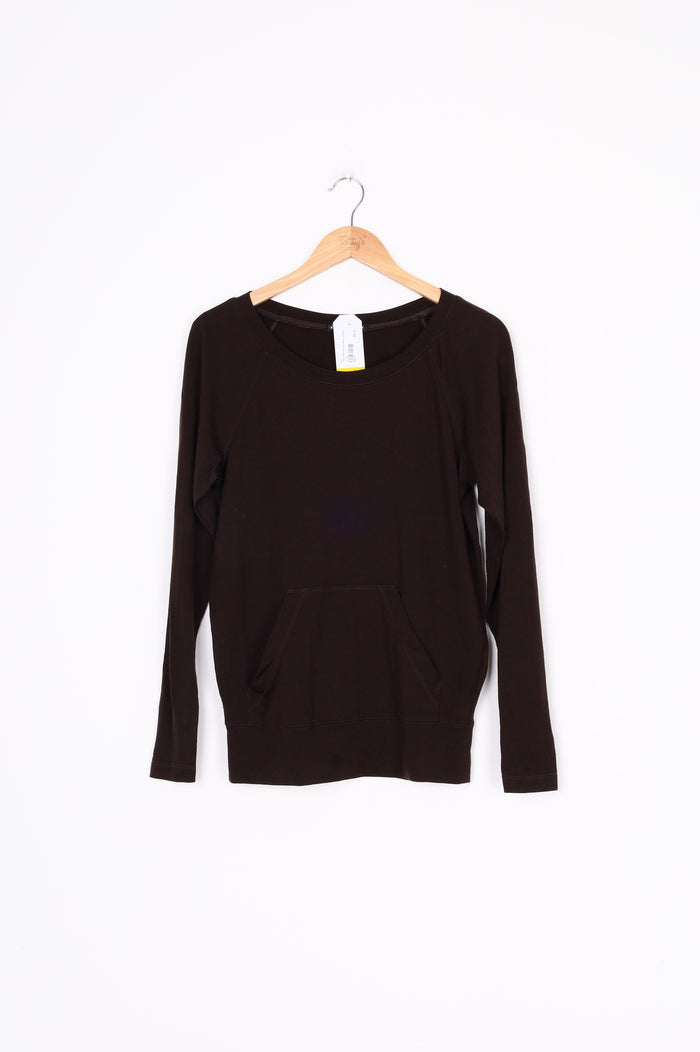 Helen Cherry Womens Brown Top Size S