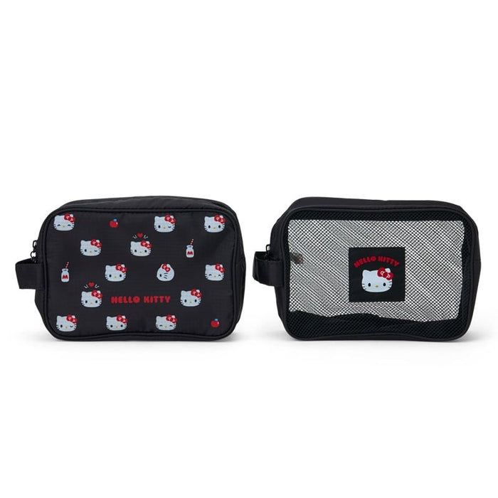 Hello Kitty 2-pc Travel Pouch Set Bags Japan Original
