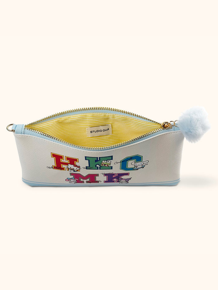 Hello Kitty and Friends x Studio Oh! College Letters Blue Pencil Pouch Stationery Studio Oh!