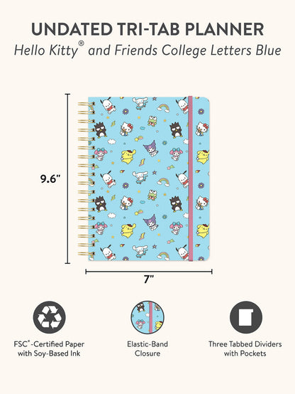 Hello Kitty and Friends x Studio Oh! College Letters Tri-Tab Planner Stationery Studio Oh!