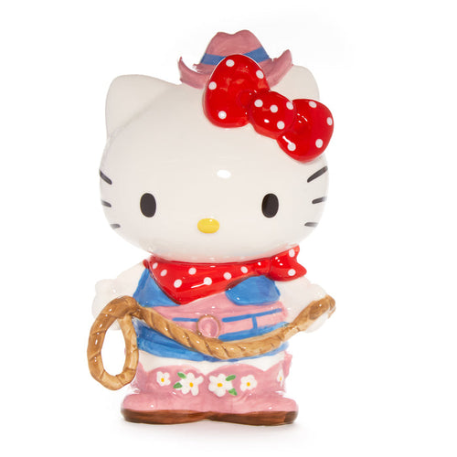Hello Kitty Cowgirl Ceramic Bank Home Goods Blue Sky Clayworks