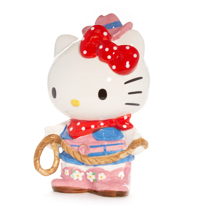 Hello Kitty Cowgirl Ceramic Bank Home Goods Blue Sky Clayworks