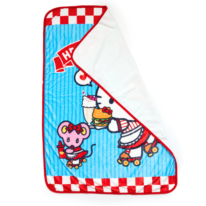 Hello Kitty Throw Blanket (Classic Carhop Series) Home Goods NAKAJIMA CORPORATION