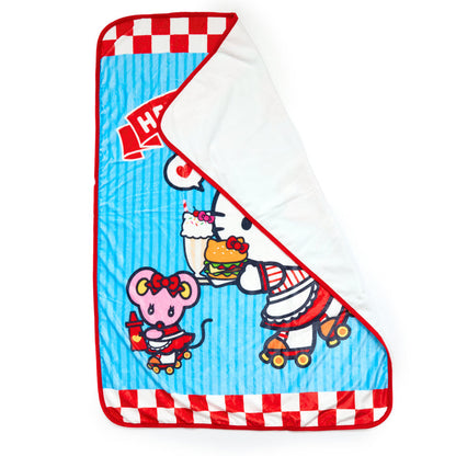 Hello Kitty Throw Blanket (Classic Carhop Series) Home Goods NAKAJIMA CORPORATION