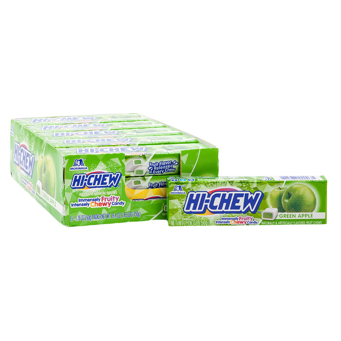 Hi Chew Green Apple Chewy Candy - 10 Count