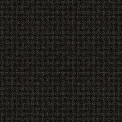 Holly Jolly Flannel Texture- Black