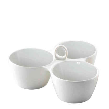 Home Classix 3 In 1 Snack Bowls - White