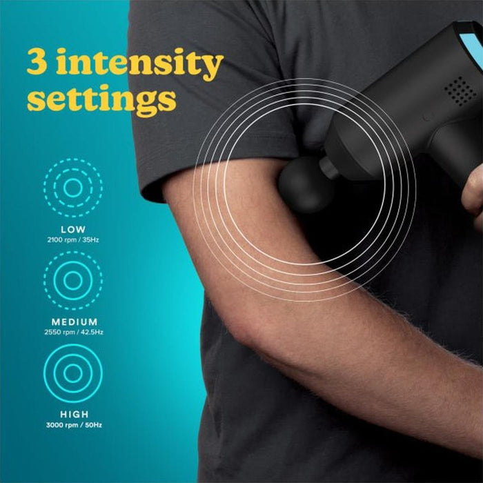 Homedics Black Physio Massage Gun | UK-PGM-200-E Homedics Massage Gun Euronics Ireland