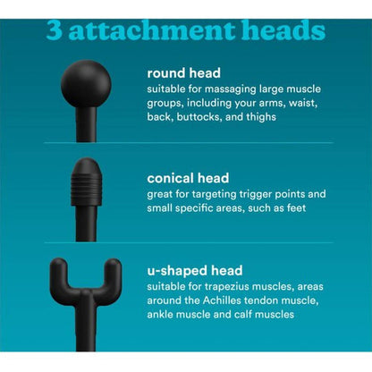 Homedics Black Physio Massage Gun | UK-PGM-200-E Homedics Massage Gun Euronics Ireland
