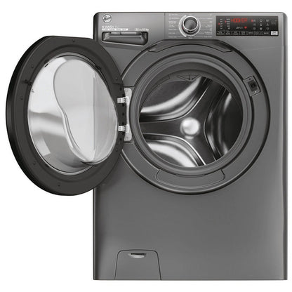 Hoover H3WPS4106TAMBR H-Wash 350 10kg 1400 Spin Front Loading Washing Machine Graphite
