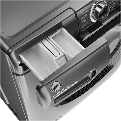 Hoover H3WPS4106TAMBR H-Wash 350 10kg 1400 Spin Front Loading Washing Machine Graphite