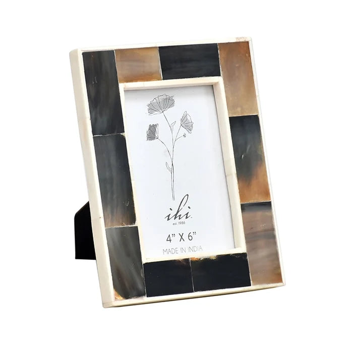 Horn Photo Frame White 4x6