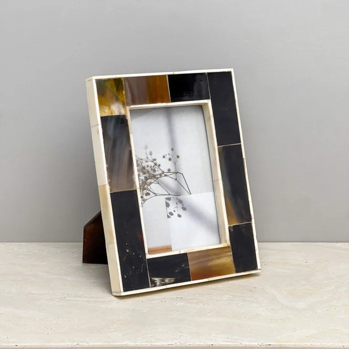 Horn Photo Frame White 4x6