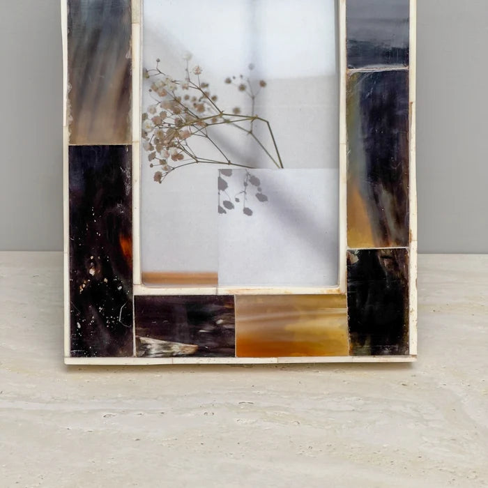 Horn Photo Frame White 4x6