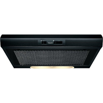 Hotpoint PSLMO65FLSK 60cm Conventional Cooker Hood Black Black