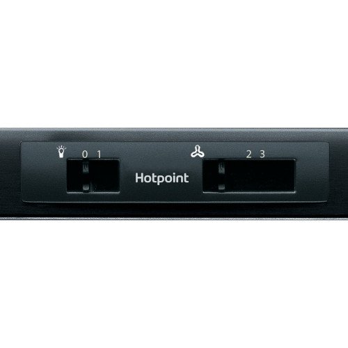 Hotpoint PSLMO65FLSK 60cm Conventional Cooker Hood Black Black