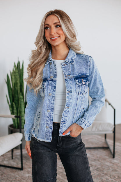 Hugo Mica Denim Jacket - Light Wash