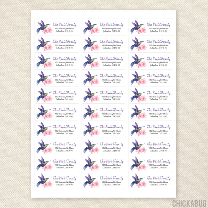 Hummingbird Address Labels