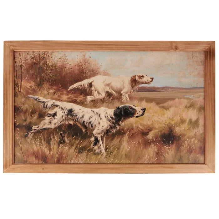 Hunting Dogs Framed Wall Art 30" x 20"