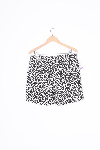 I Am Not A Human Bei Mens White Shorts Size W 30