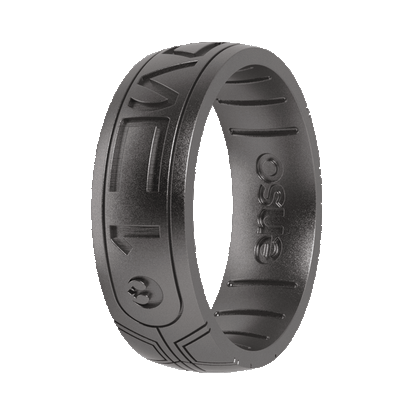 Star Wars™ Silicone Ring - I Know (Aurebesh) - Platinum