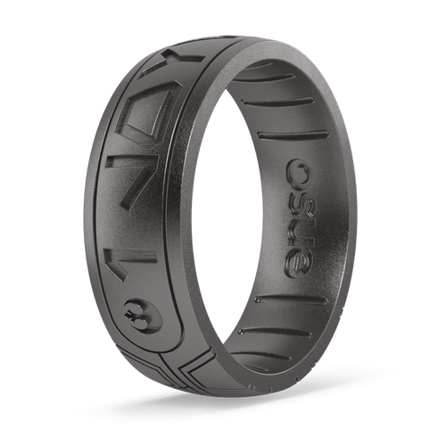 Star Wars™ Silicone Ring - I Love You (Aurebesh) - Platinum