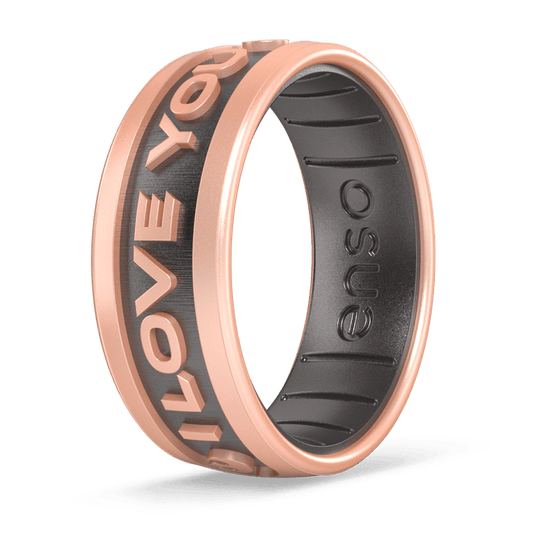 Star Wars Silicone Ring - I Love You (English) - Rose Gold/Platinum