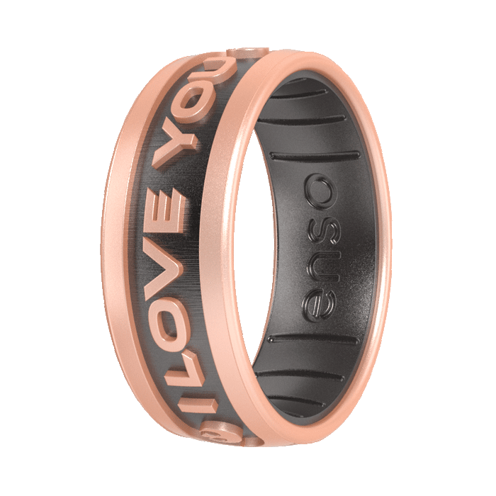 Star Wars Silicone Ring - I Love You (English) - Rose Gold/Platinum