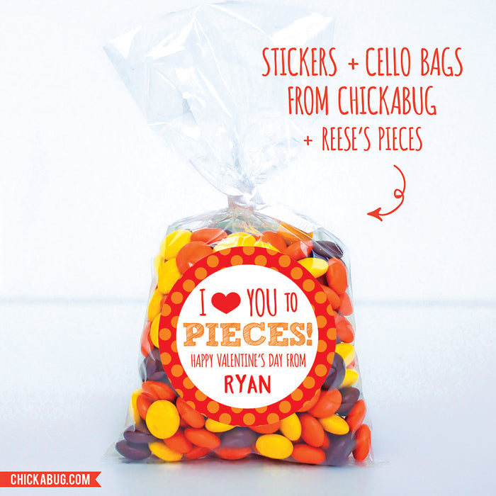 "I Love You to Pieces!" Valentine's Day Stickers